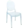 Clear acrylic ghost chair rental from Violet Vintage Rentals Indianapolis