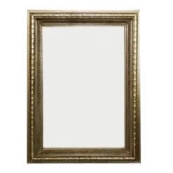 Magnus Frame Backdrop rental - large vintage gold and silver ornate frame for event decor by Violet Vintage Rentals Indianapolis