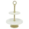 Totori Marble Tiered Stand
