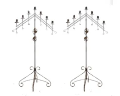 Two candelabras side by side