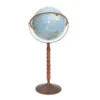 Gertrude Globe vintage floor-standing globe on wood and metal stand, 34 inches tall, full view