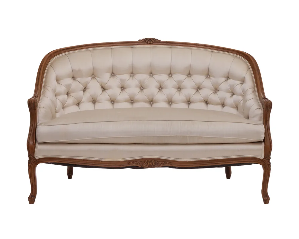 VioletVintage-230.jpg WEBP Pearl Settee — vintage pearl white settee with carved wooden frame and tufted back