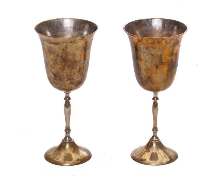 Brass Metal Goblets - Violet Vintage Rentals