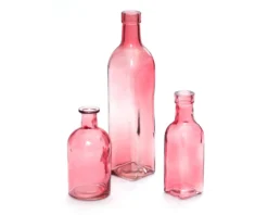 Pink Glass Bottles
