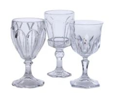 Clear Mismatched Goblets
