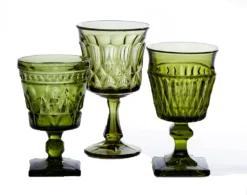 green olive goblet rental