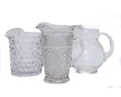 Clear Vintage Pitchers