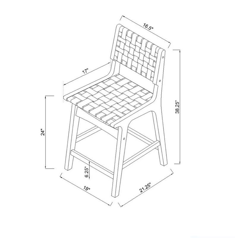 Lanka Bar Chair Stool - Violet Vintage Rentals