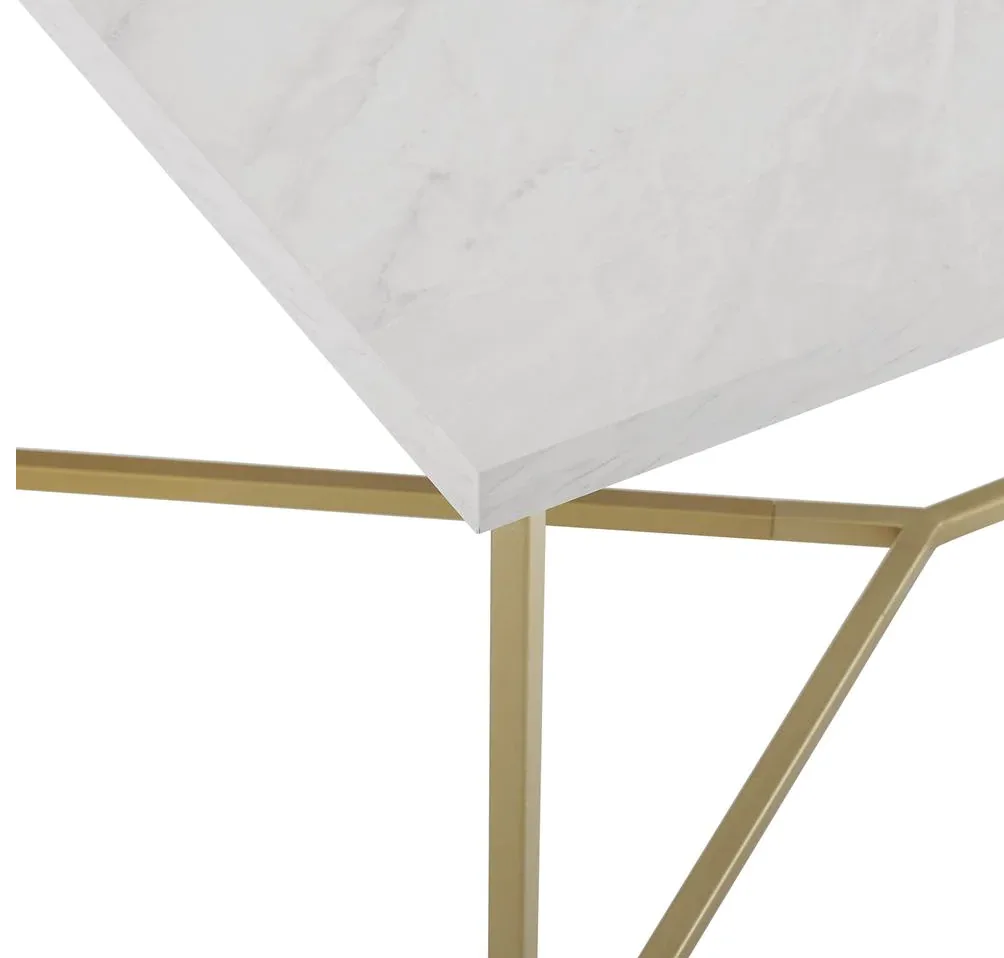 Walker Coffee Table Close up WEBP Close up of Walker coffee table with marble corder and gold leg