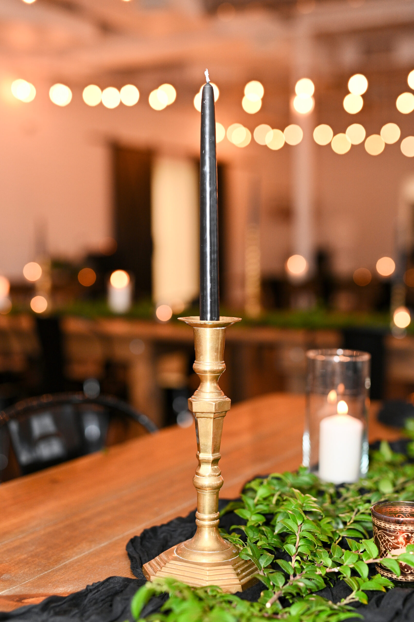 candleholder rental - vintage brass candlesticks