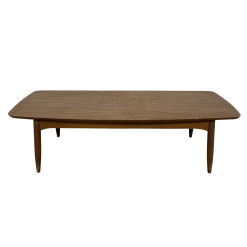 Top view of the table - rectangular with soft round corners