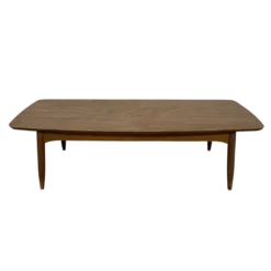 Top view of the table - rectangular with soft round corners