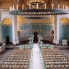 Caneback wooden chairs used in a wedding ceremony in Cincinnati, Ohio