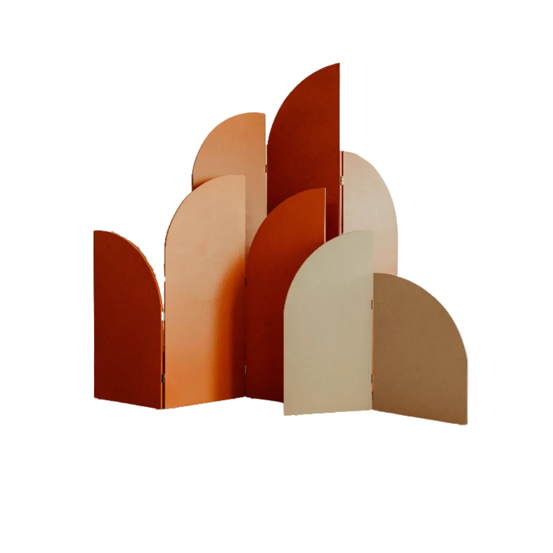 Ezra Backdrop WEBP Bi-fold and Tri-fold panels with arched tops.