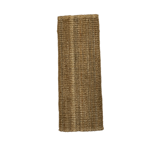 Natural jute runner with thick braided knots