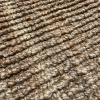 Close up of the natural shades of jute in warm shades of brown