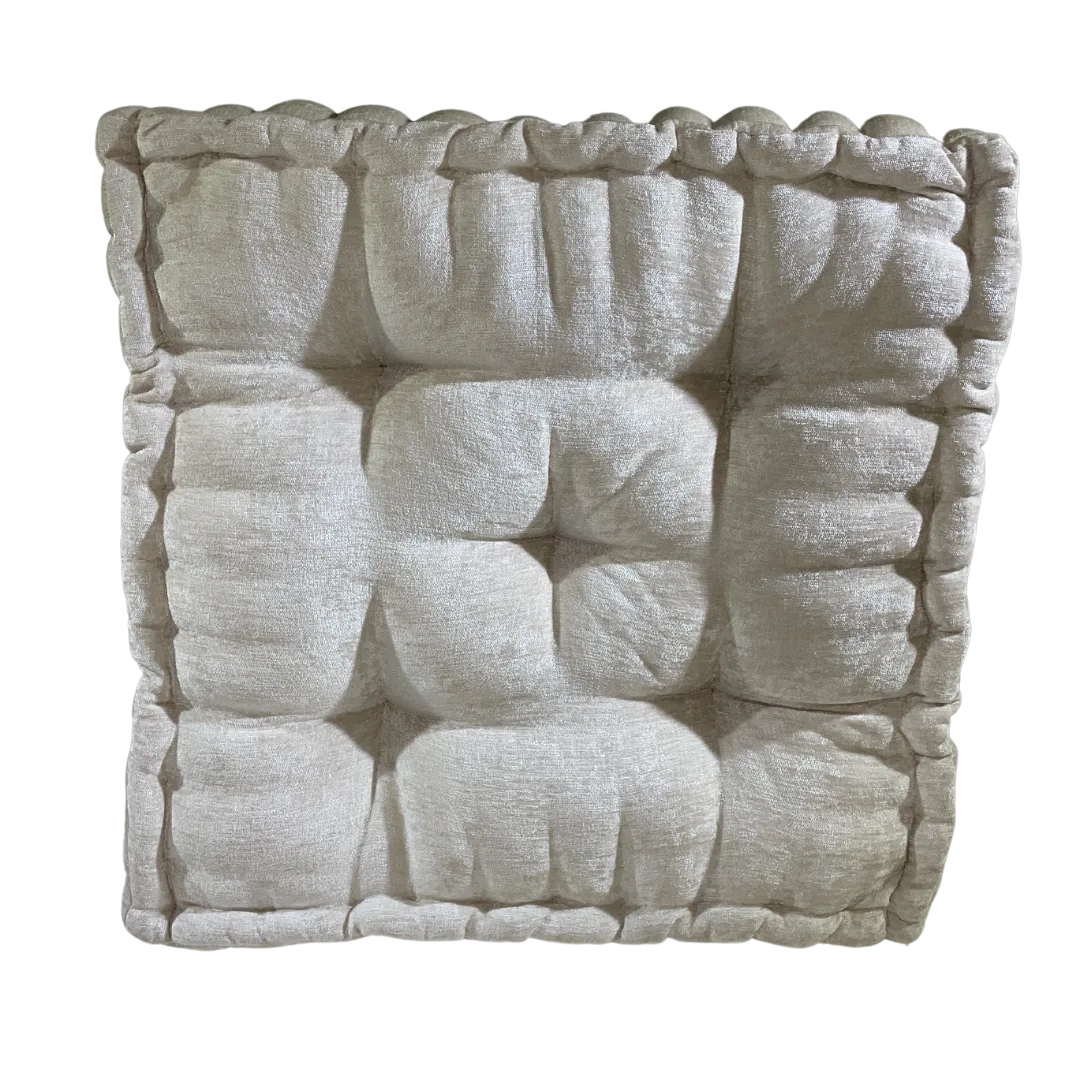 Belasco Pillow Cushion - Cream WEBP Cream square pillow cushion with 5 button accents