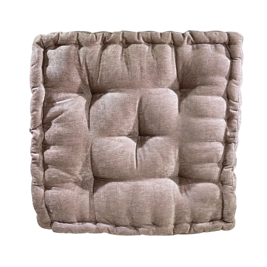 Belasco Pink Pillow Cushion WEBP Soft pink square cushion with 5 button accents