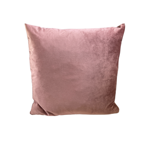 Pink dusty rose velvet square pillow