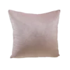 Light pink velvet square pillow