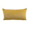 Solid yellow amber velvet rectangular pillow