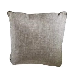 Solid light brown square pillow