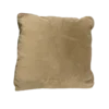 Square light brown velvet pillow