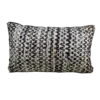 Rectangular pillow with black, gray, and white bold flecks