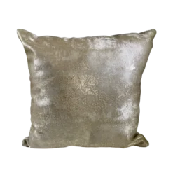 Shimmering gold square pillow