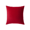 Ruby red contemporary velvet pillow for event rental in Indianapolis