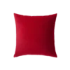 Ruby red contemporary velvet pillow for event rental in Indianapolis