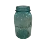 Transluscent blue quart sized ball jar. No lid.
