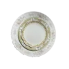 Vintage mismatched dinner plate, salad plate and dessert plate in a variety of patters