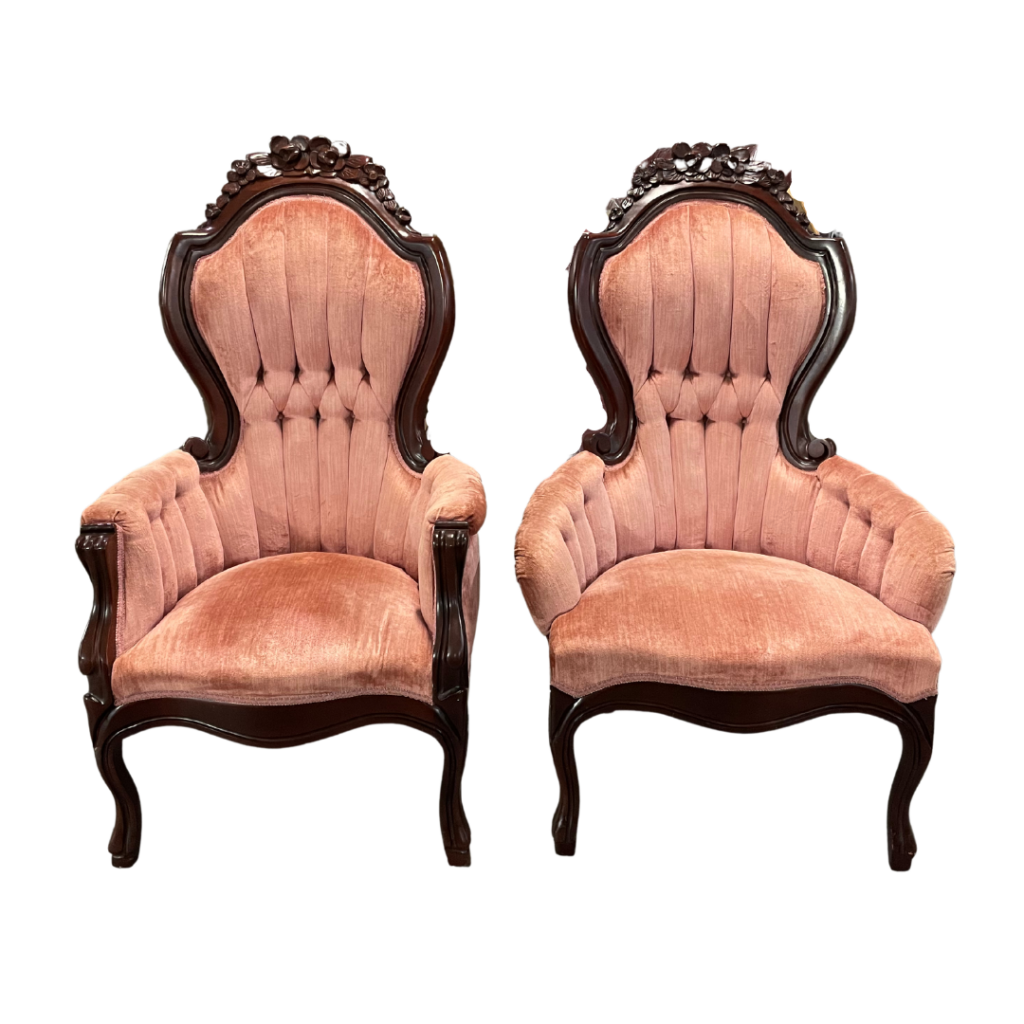 Hilarious Adventures of Nia The Pink Parlor Victorian Chair