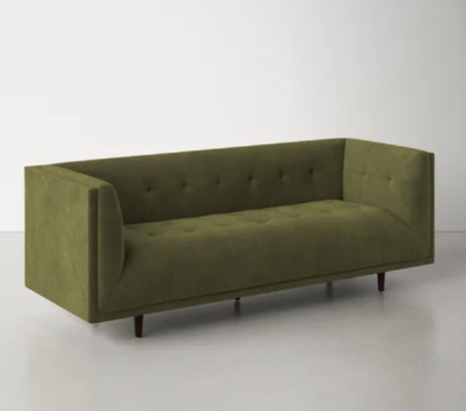 additional angle of green sofa