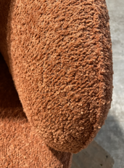 Close up on the fuzzy fabric