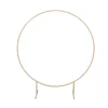 Simple thin gold circle on legs. Stands 6.5 feet tall and 6 feet wide.