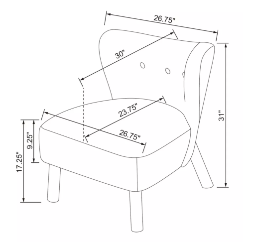 dimensions of chair