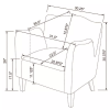 Dimensions of accent chair