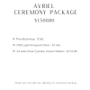 Details on the ceremony package.