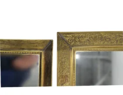 Detail shot of gold trim on trays.