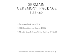 Package details.
