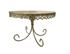 Gold cake stand