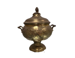 Gold Vase with lid