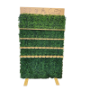 Front of boxwood champagne wall