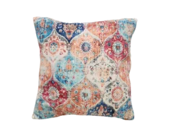 Multi-colored, square pillow. 20" x 20"