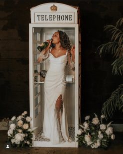 Phone Booth with model.