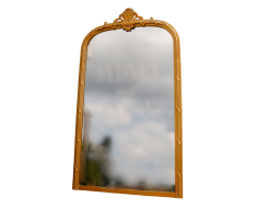 Medium sized, gold ornate mirror