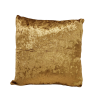 Crushed velvet. gold pillow.