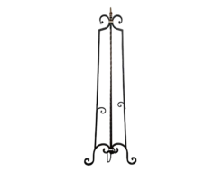 5 foot tall black easel.